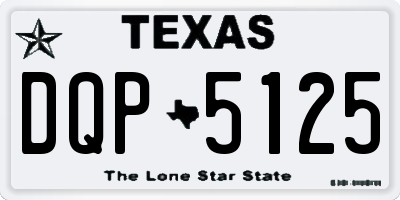 TX license plate DQP5125