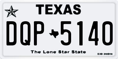 TX license plate DQP5140
