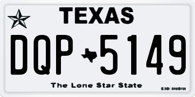 TX license plate DQP5149