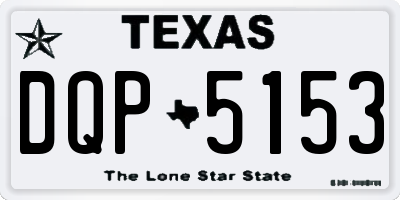 TX license plate DQP5153
