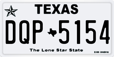 TX license plate DQP5154