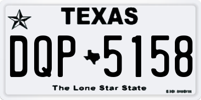 TX license plate DQP5158