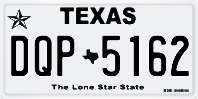 TX license plate DQP5162