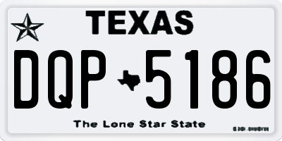 TX license plate DQP5186