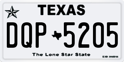 TX license plate DQP5205