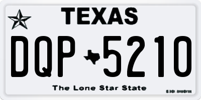 TX license plate DQP5210