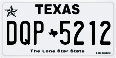 TX license plate DQP5212