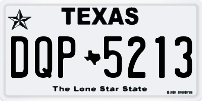 TX license plate DQP5213