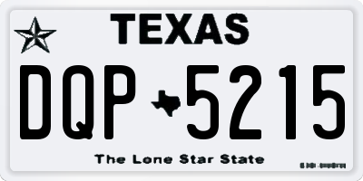 TX license plate DQP5215