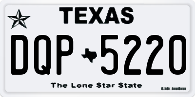 TX license plate DQP5220