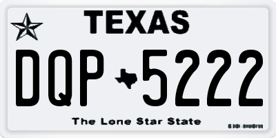 TX license plate DQP5222