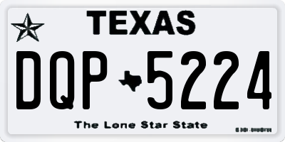 TX license plate DQP5224