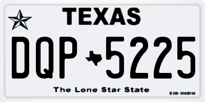 TX license plate DQP5225