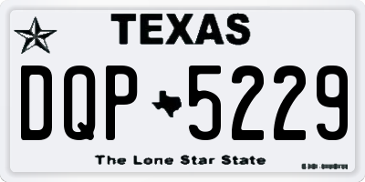 TX license plate DQP5229