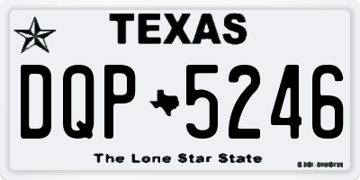 TX license plate DQP5246