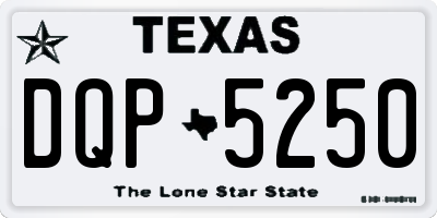 TX license plate DQP5250