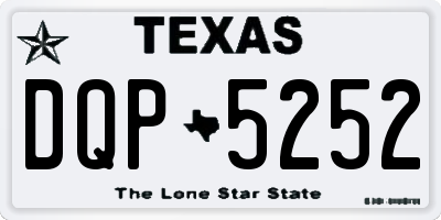 TX license plate DQP5252