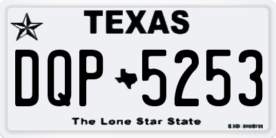 TX license plate DQP5253
