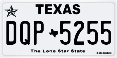 TX license plate DQP5255