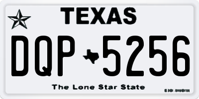 TX license plate DQP5256