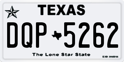 TX license plate DQP5262
