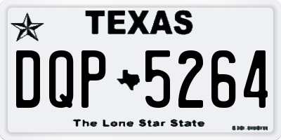 TX license plate DQP5264