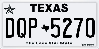 TX license plate DQP5270