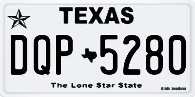TX license plate DQP5280