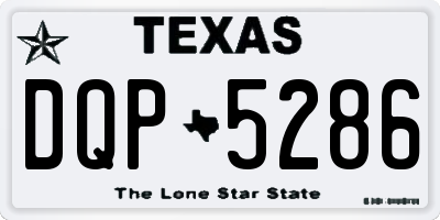 TX license plate DQP5286