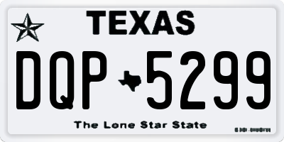 TX license plate DQP5299
