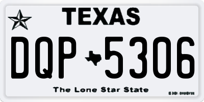 TX license plate DQP5306