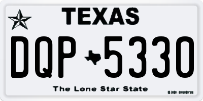 TX license plate DQP5330