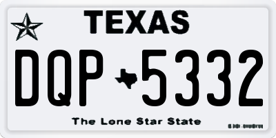 TX license plate DQP5332