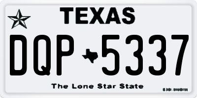 TX license plate DQP5337