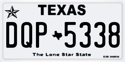 TX license plate DQP5338