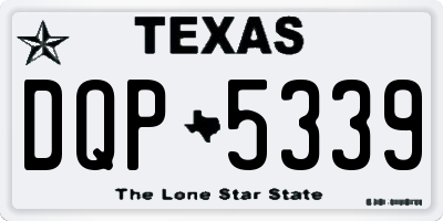 TX license plate DQP5339