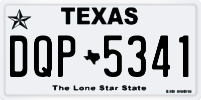 TX license plate DQP5341