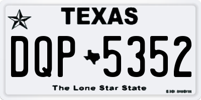 TX license plate DQP5352