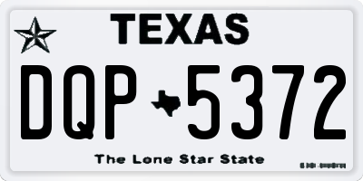 TX license plate DQP5372