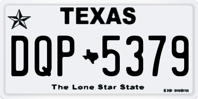 TX license plate DQP5379