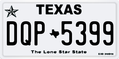 TX license plate DQP5399