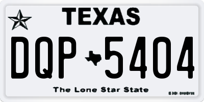 TX license plate DQP5404