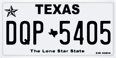 TX license plate DQP5405