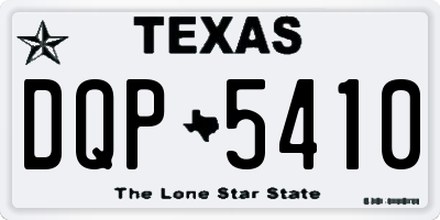 TX license plate DQP5410