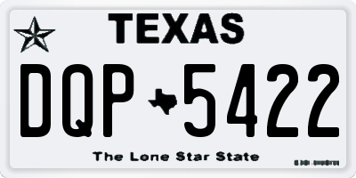 TX license plate DQP5422