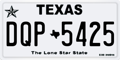 TX license plate DQP5425