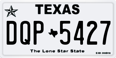 TX license plate DQP5427