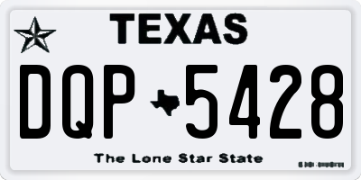 TX license plate DQP5428