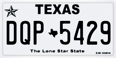 TX license plate DQP5429