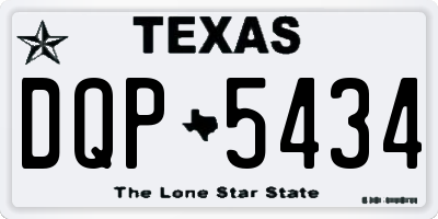TX license plate DQP5434